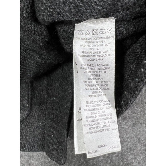 French Connection Wool Blend Button Up Cardigan Sweater Womens Size Medium Gray - Picture 4 of 14